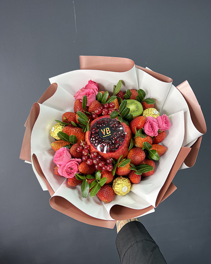 Bouquet of Bouquet Bordeaux, S flowers delivered to Almaty