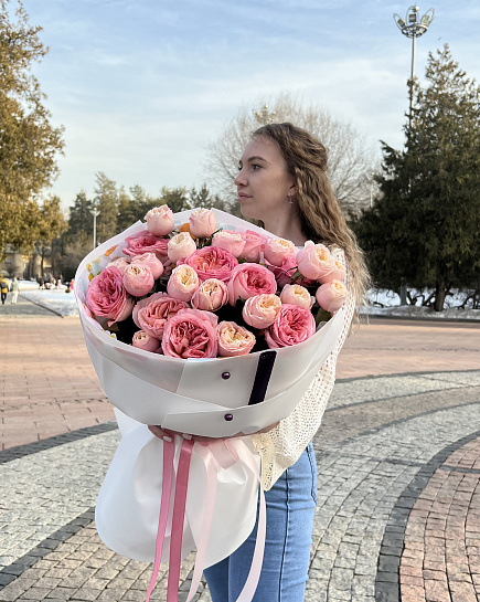 Bouquet of Marshmallow flowers delivered to Almaty