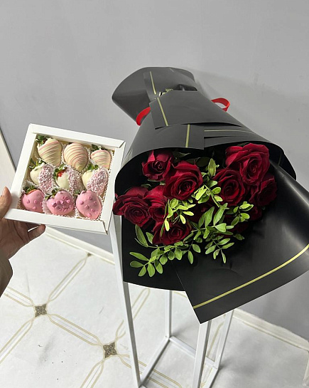 Bouquet of AMORE flowers delivered to Almaty