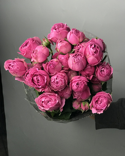 Bouquet of Peony bush roses in a pack (10pcs) flowers delivered to Astana