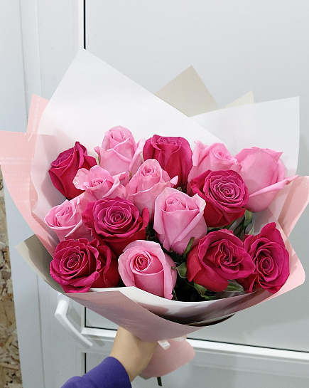 Bouquet of Mix of roses flowers delivered to Pavlodar