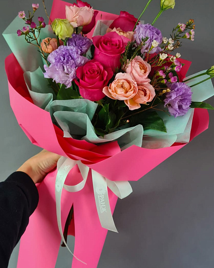 Bouquet of Beautiful Eurobouquet Almaty flowers delivered to Almaty