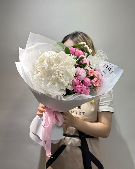 Bouquet of Romantic flowers delivered to Astana