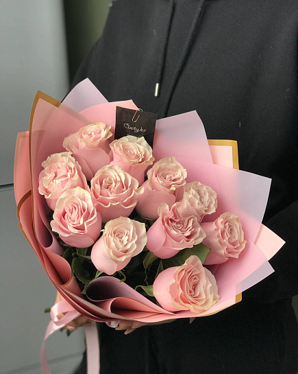 Букет цветов из 11 роз (оттенок на вкус флориста) с доставкой по Астане