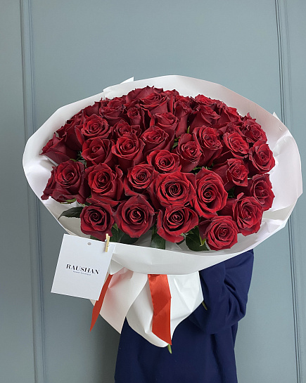 Bouquet of Mono bouquet of 51 red roses flowers delivered to Astana