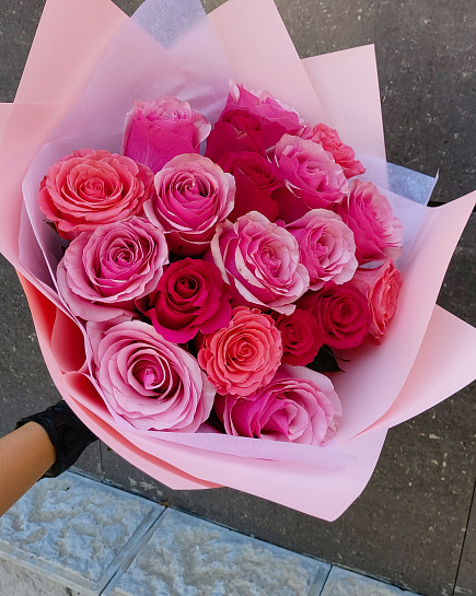 Bouquet of Mix Roses 25 flowers delivered to Pavlodar
