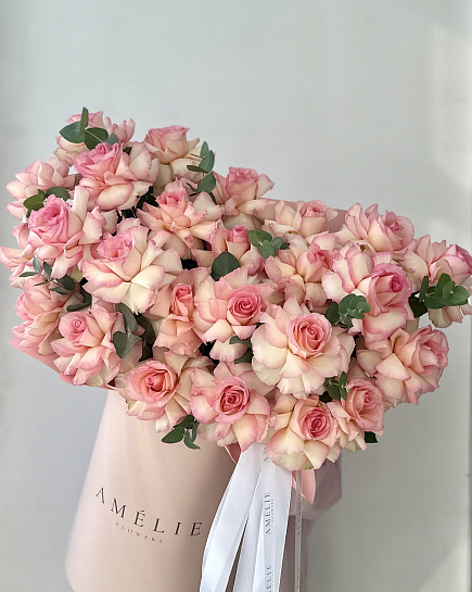 Bouquet of Composition of French roses flowers delivered to Astana