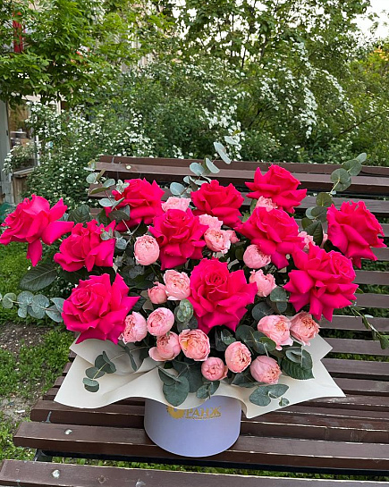 Bouquet of spring morning flowers delivered to Almaty