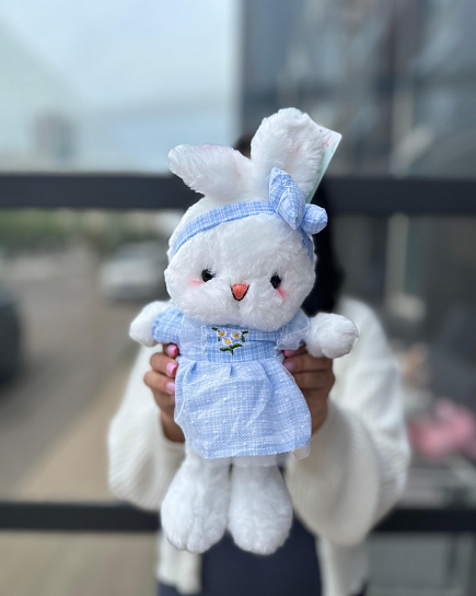 Bouquet of Bunny with bow 40cm flowers delivered to Astana