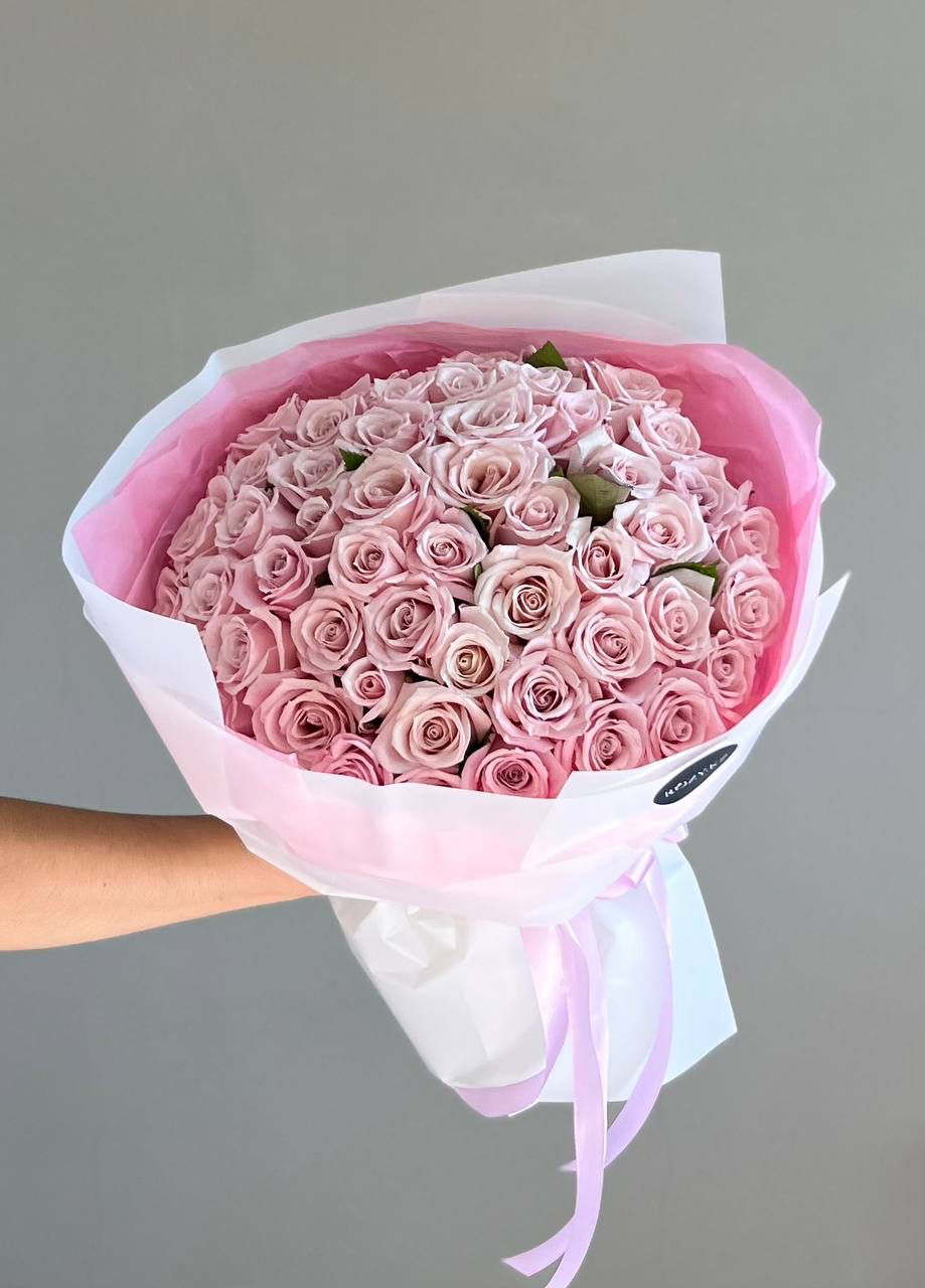 Bouquet of Bouquet of 51 roses flowers delivered to Astana