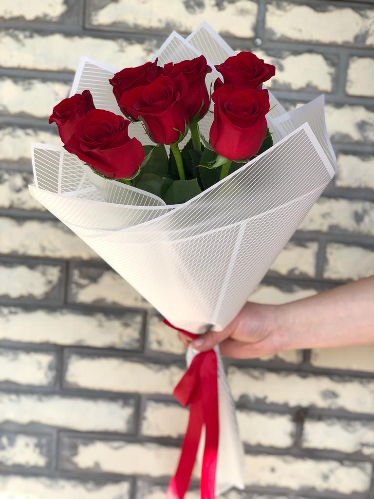 Bouquet of Increased Red flowers delivered to Almaty