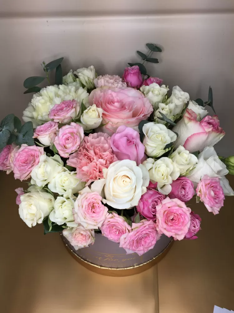 Bouquet of Nancy Pink flowers delivered to Astana