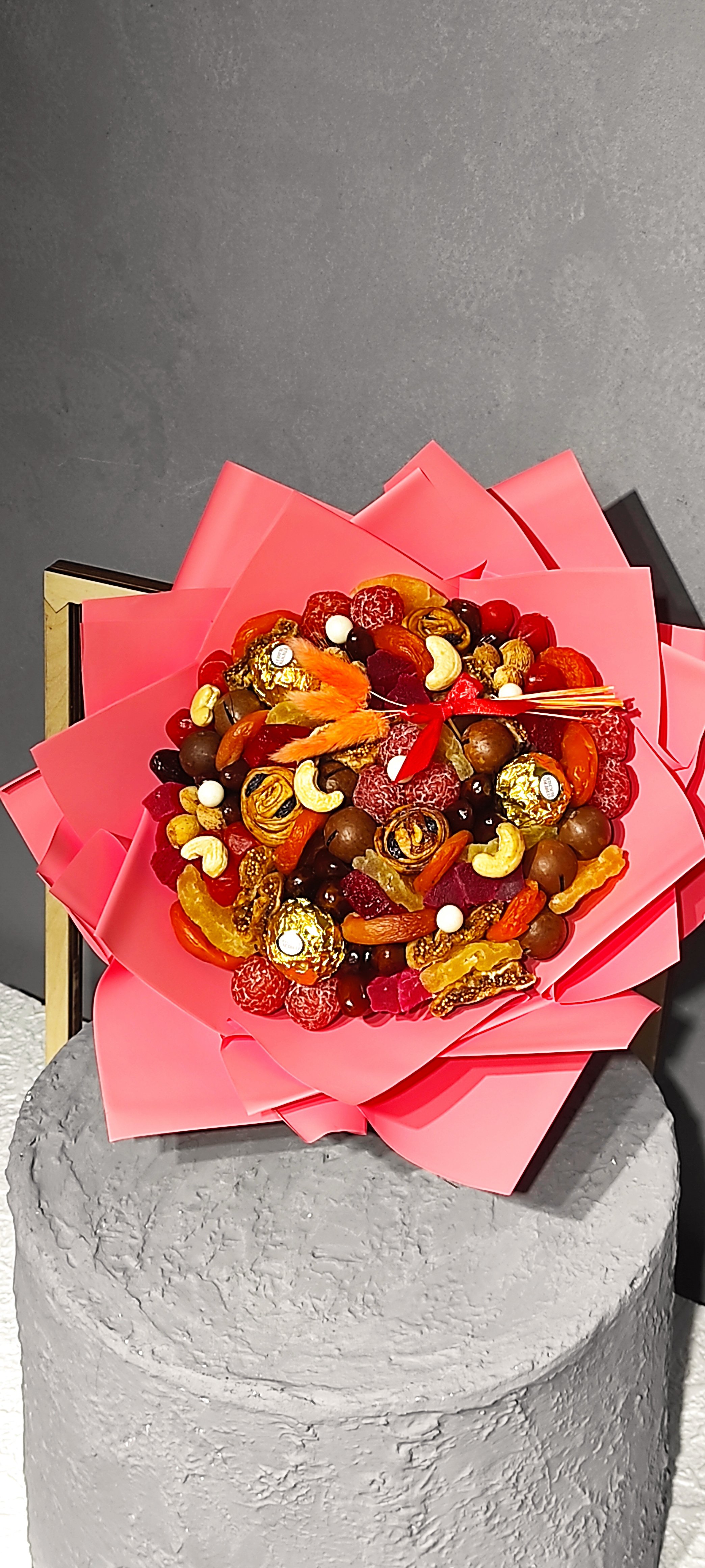 Букет из сухофруктов и сладостей  with delivery to Almaty