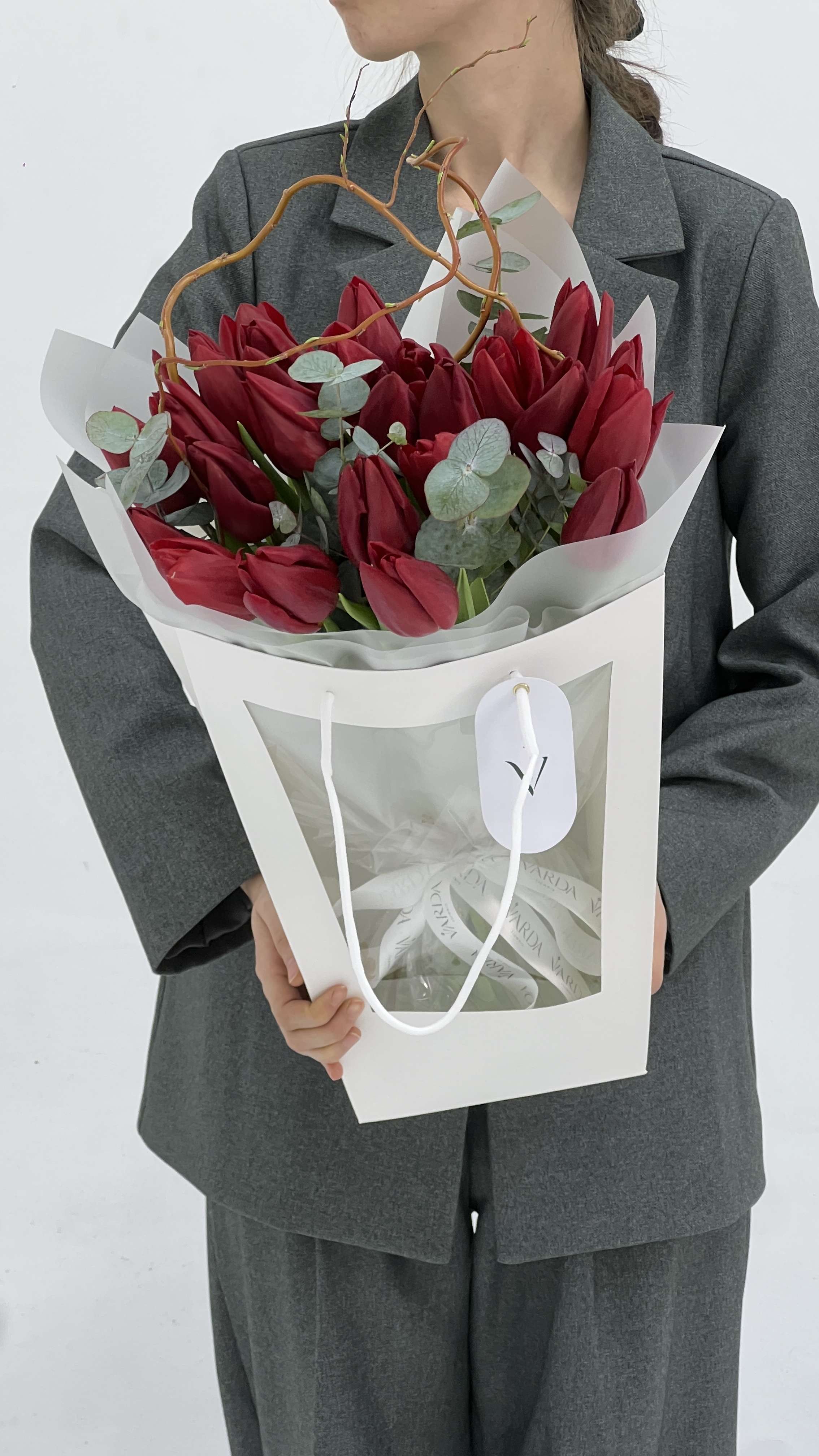 Bouquet of Bouquet of premium tulips flowers delivered to Astana