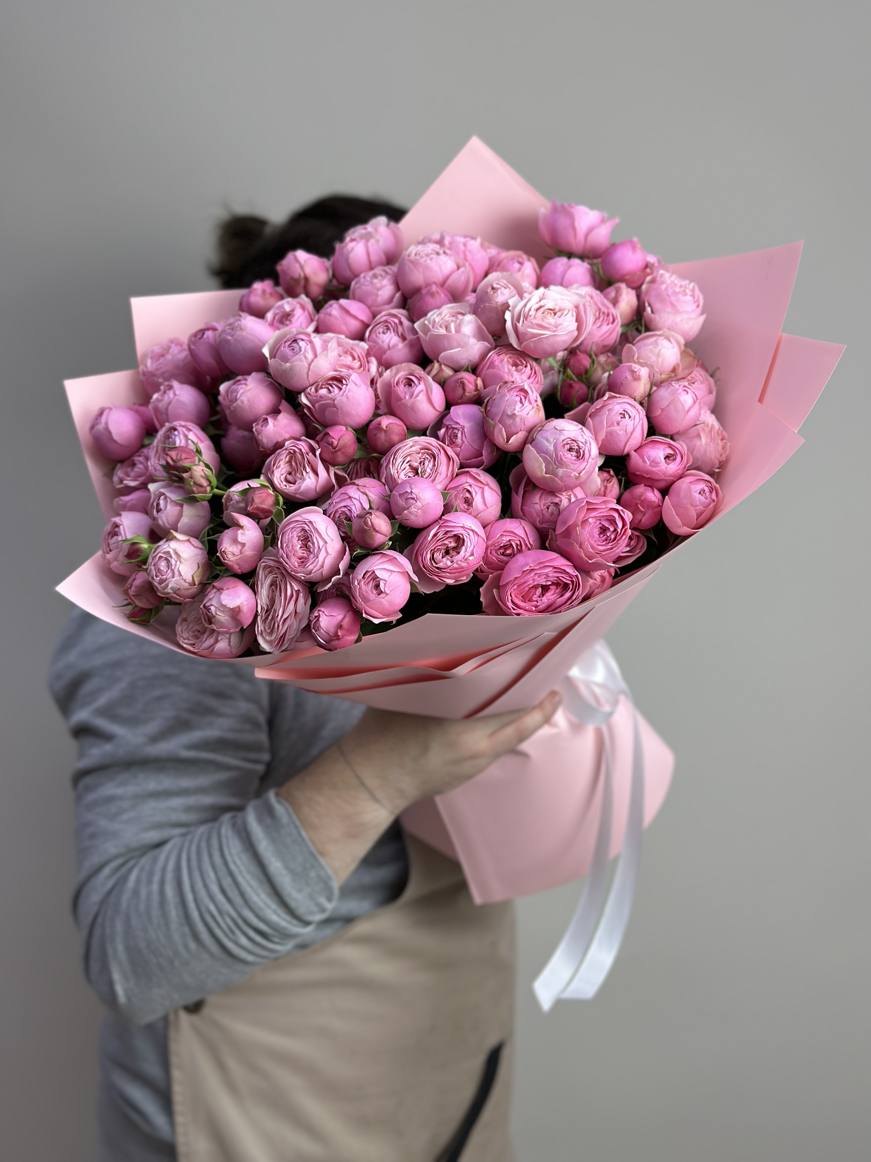 Bouquet of Shrub peony rose flowers delivered to Astana