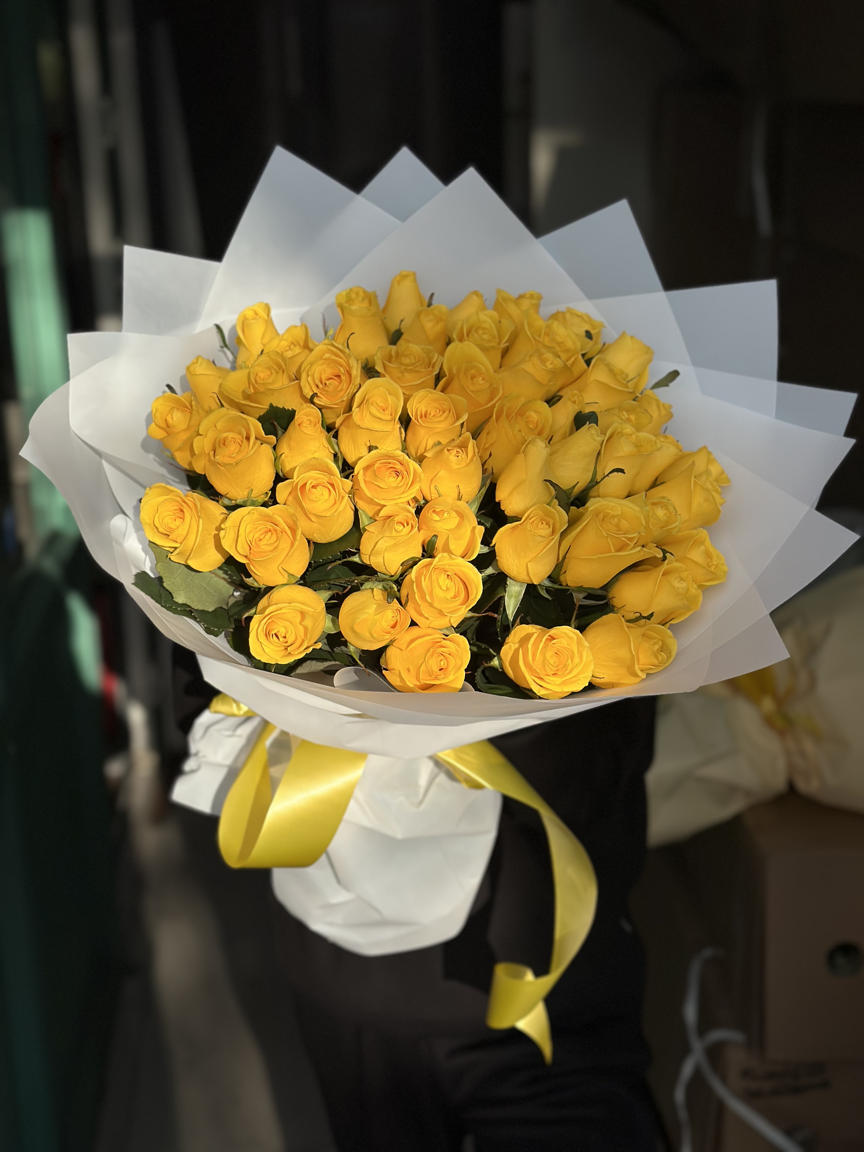 Bouquet of 51 Rose flowers delivered to Karaganda