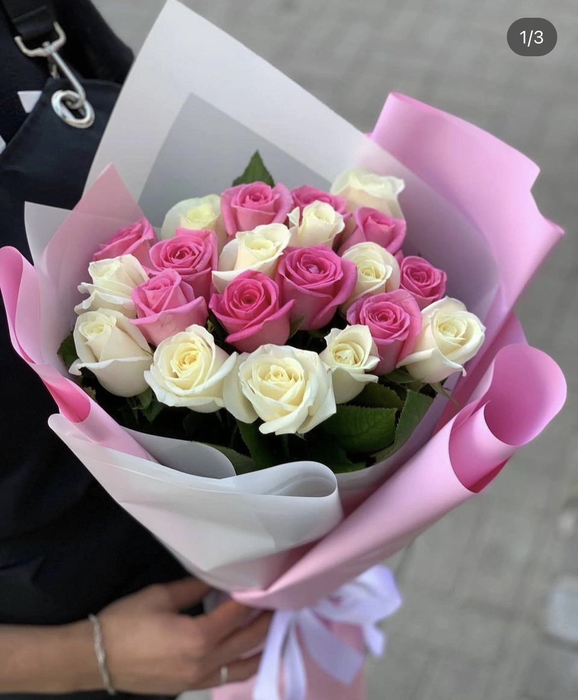 Bouquet of Gentle mix flowers delivered to Kostanay.