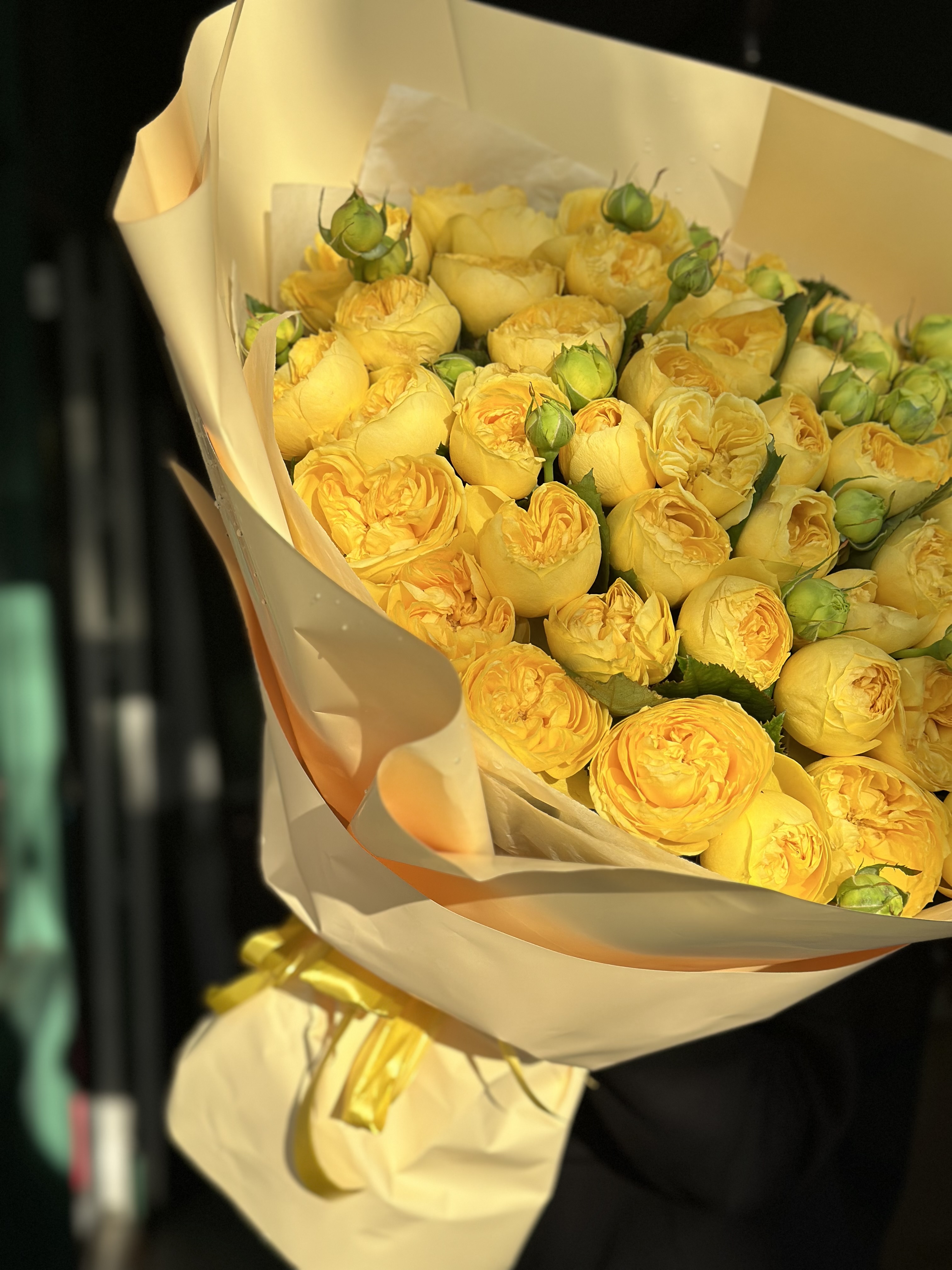 Bouquet of Pionic roses flowers delivered to Karaganda