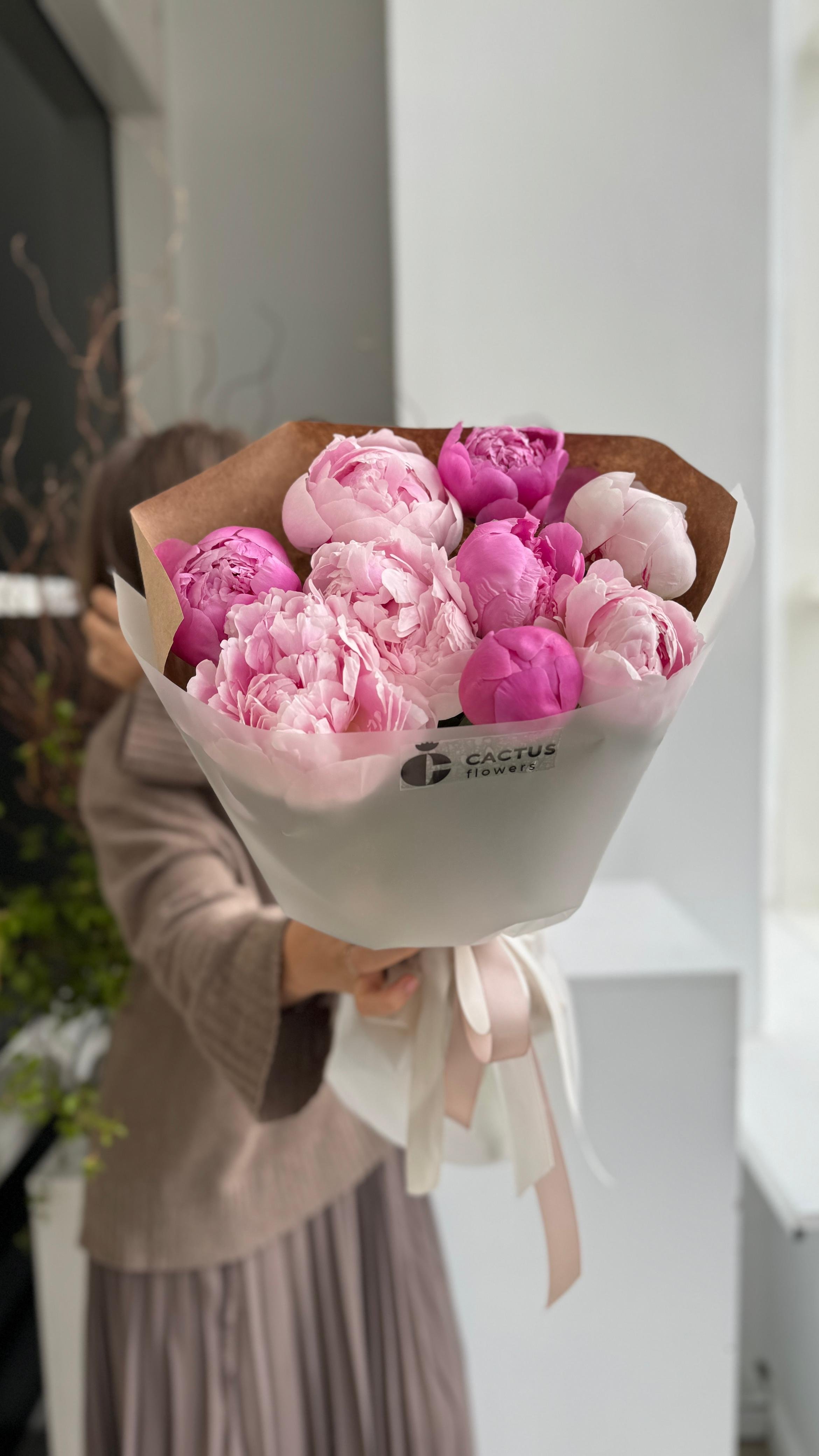 Букет из пионов MIX с доставкой по Астане