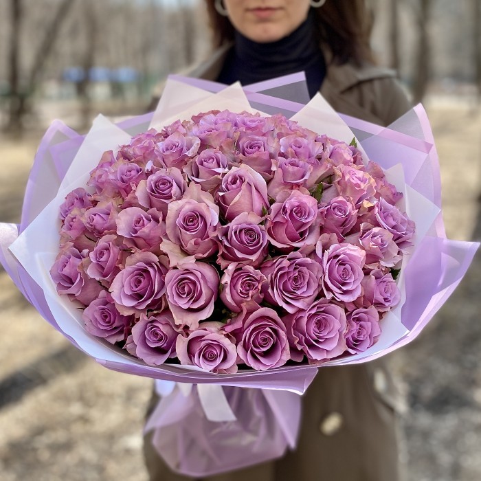51 purple roses
