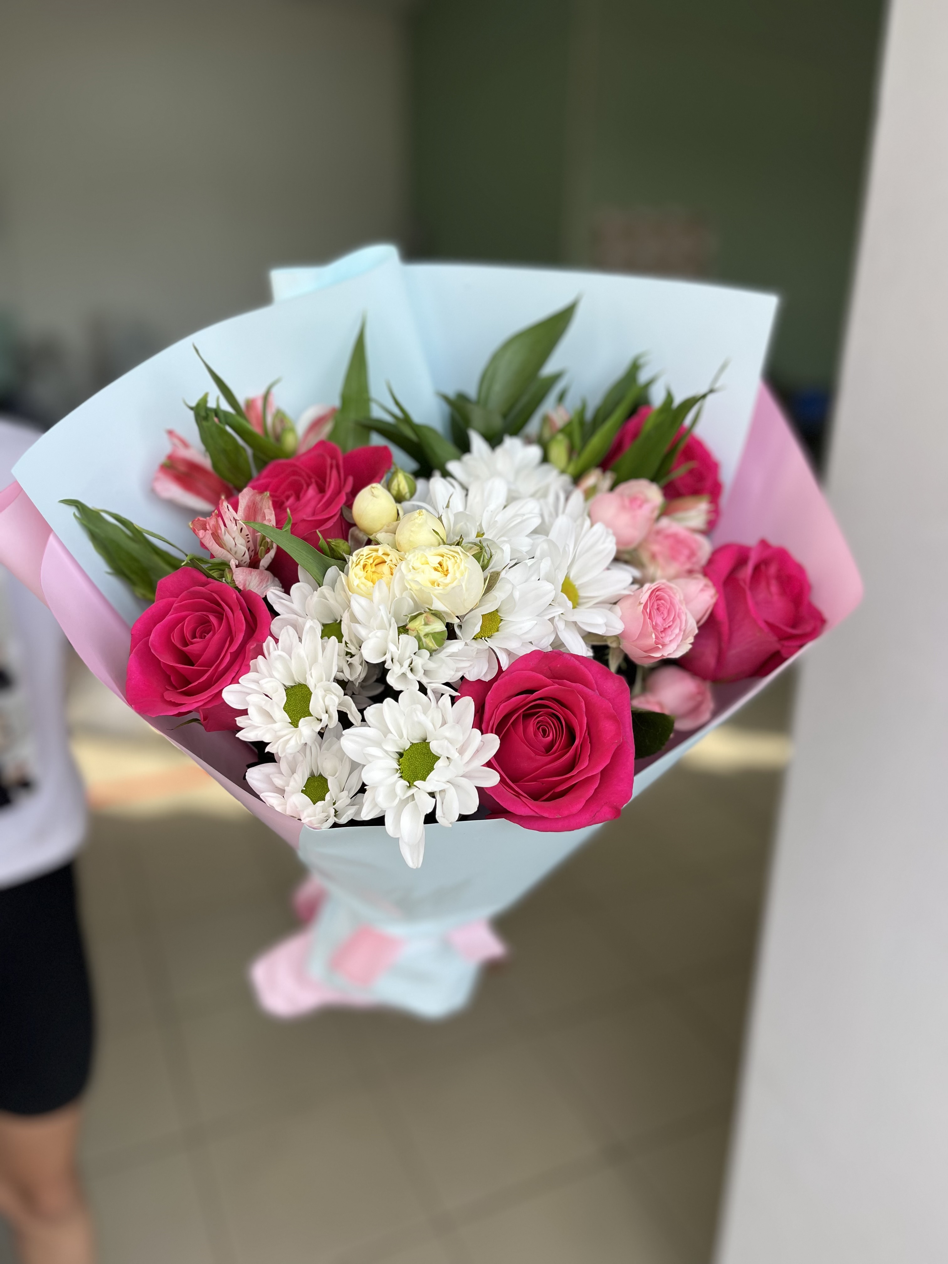 Bouquet of Eurobouquet flowers delivered to Kostanay.