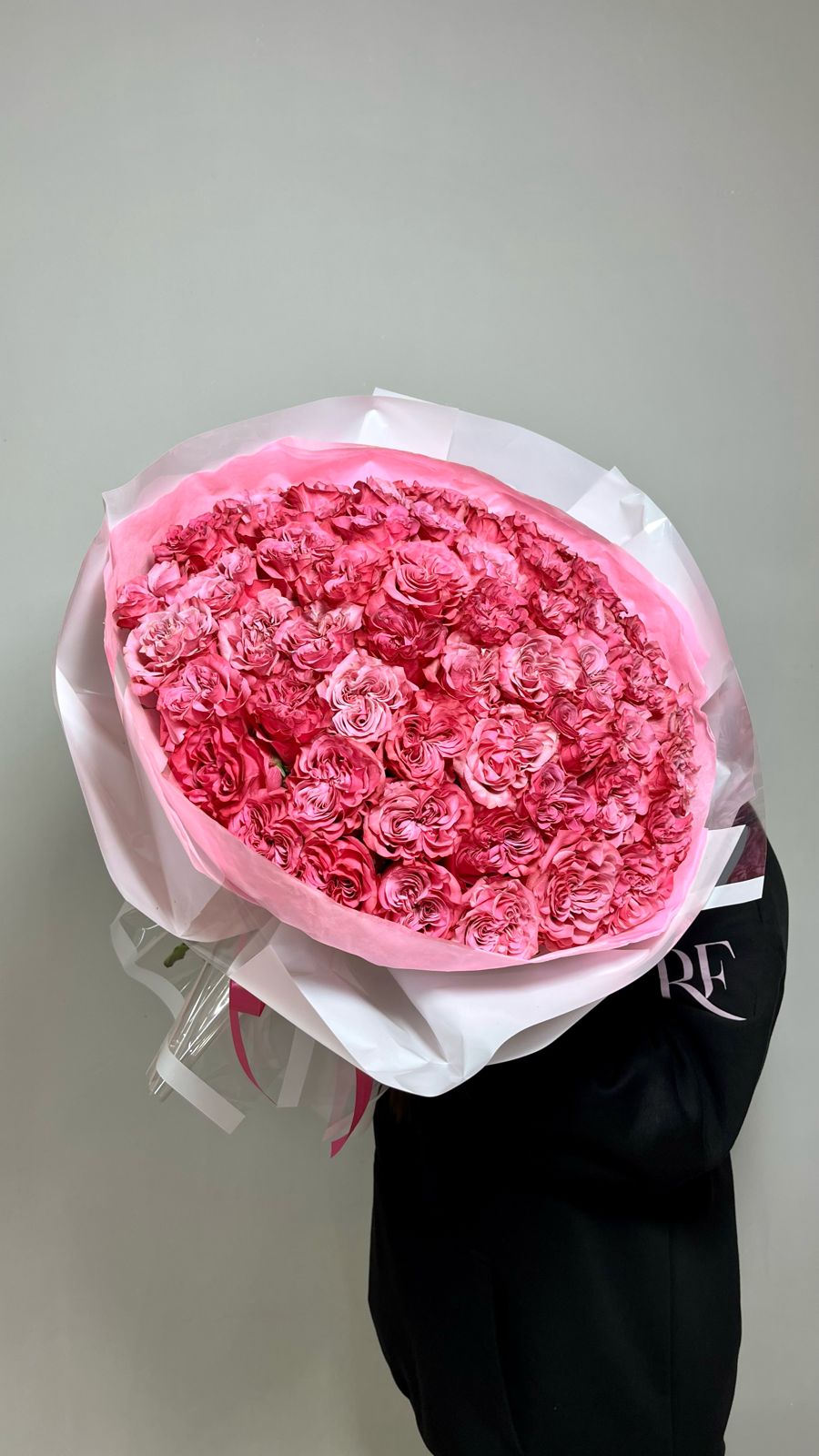 Bouquet of 51 peony roses flowers delivered to Ust-Kamenogorsk