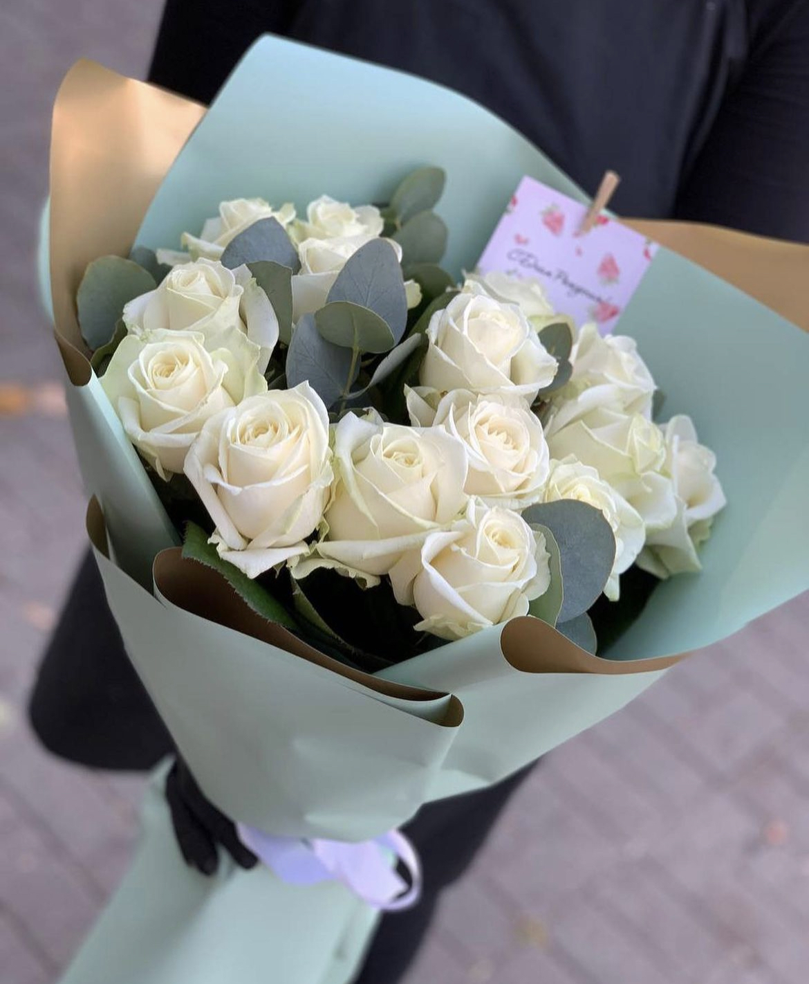 Bouquet of White clouds flowers delivered to Kostanay.