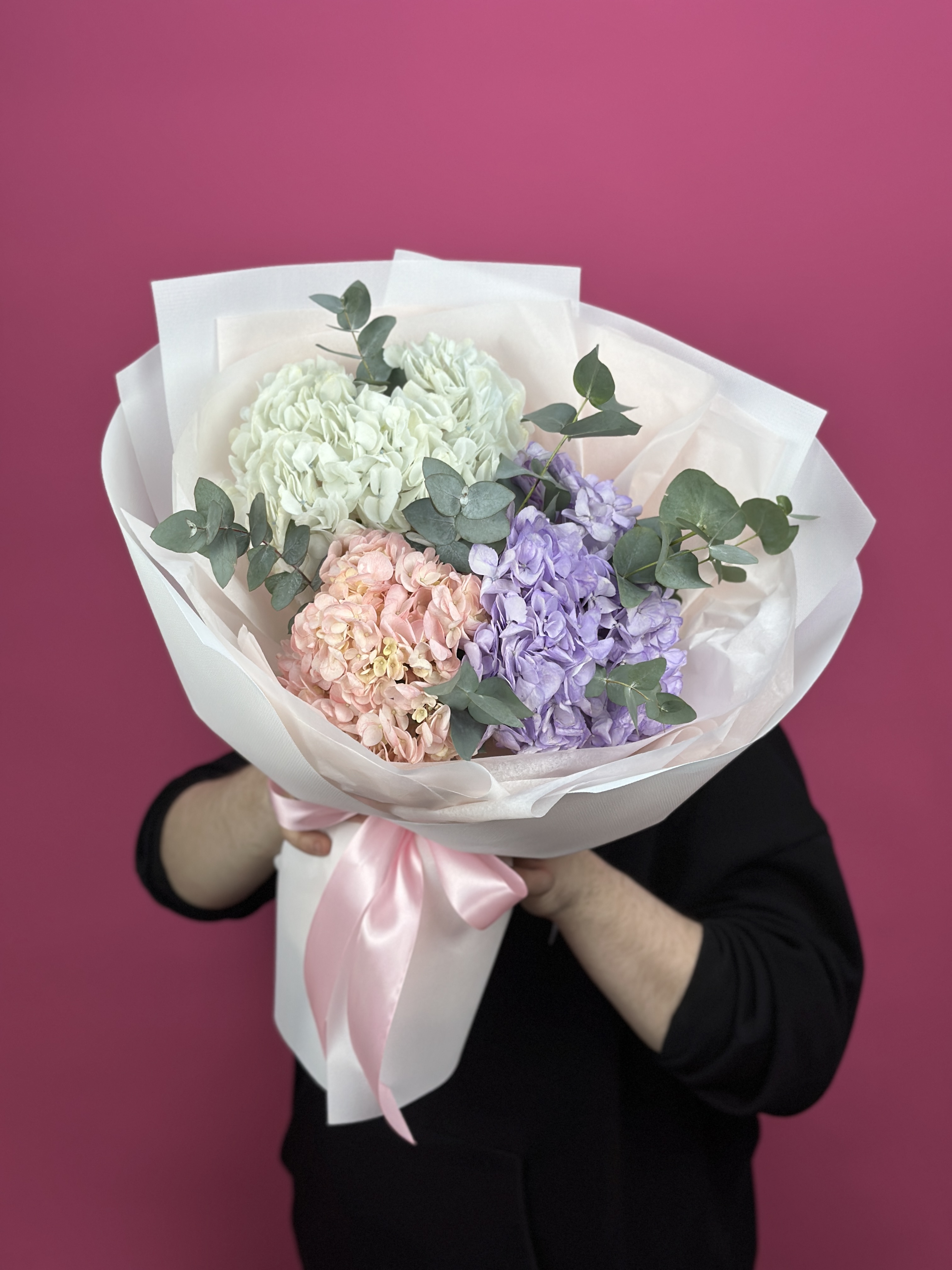 Bouquet of Mono Hydrangeas flowers delivered to Astana