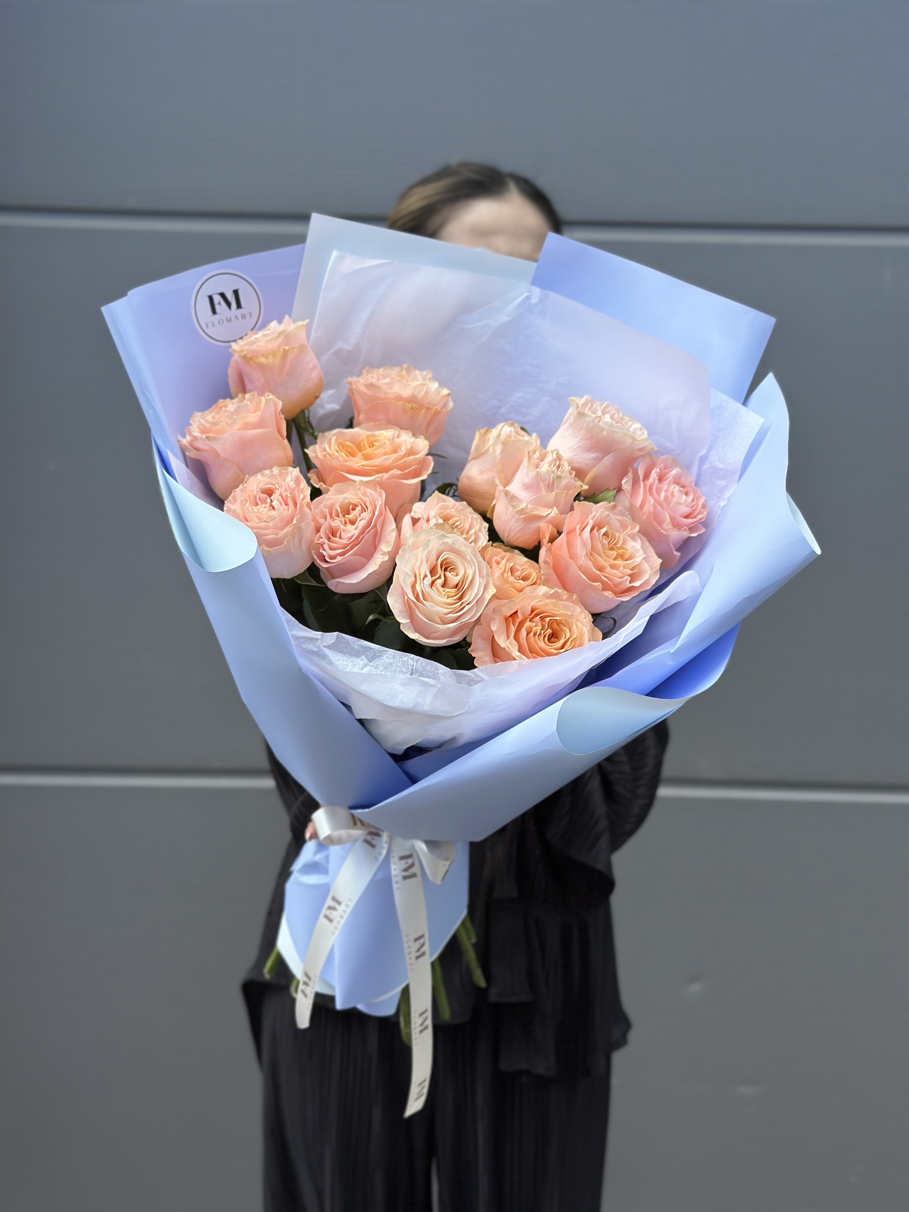 Bouquet of Bouquet of 15 roses flowers delivered to Astana