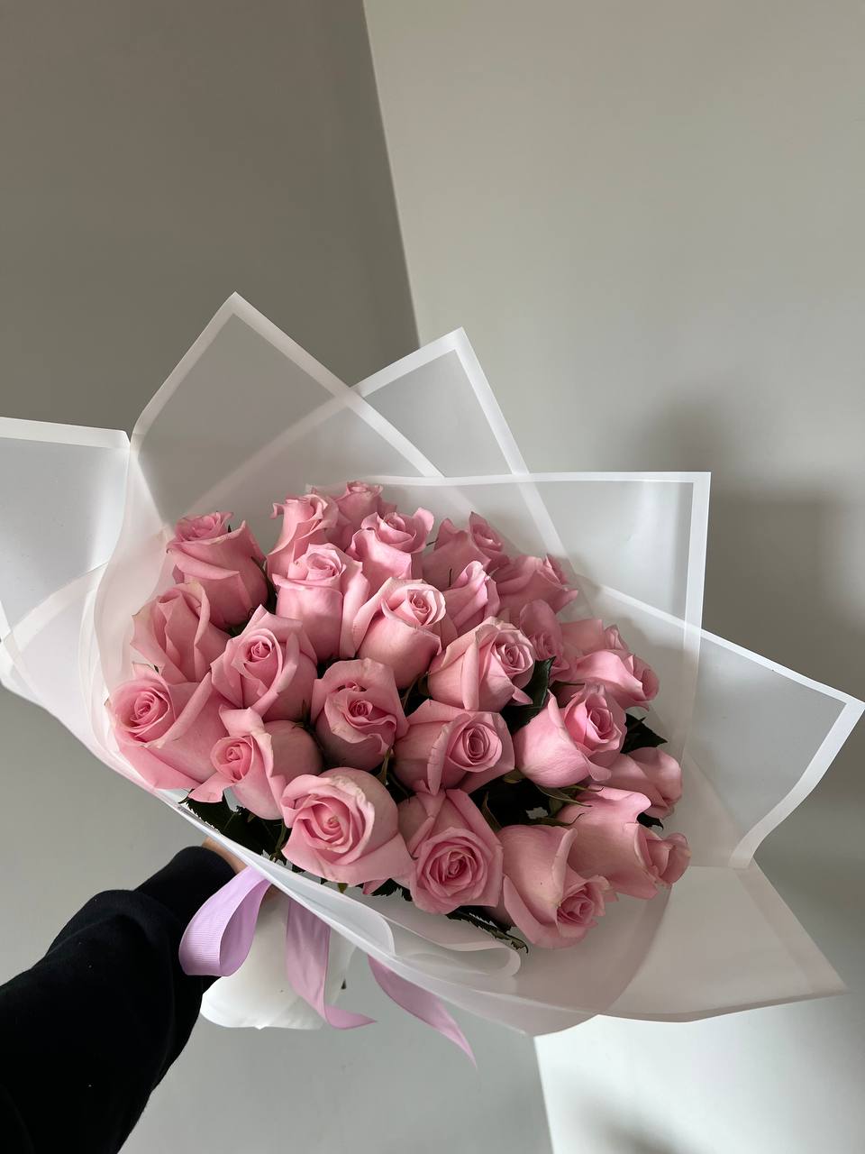 Bouquet of Bouquet of 25 roses flowers delivered to Pavlodar
