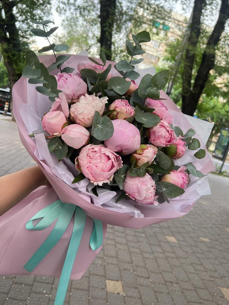 Bouquet of Pionomania flowers delivered to Almaty