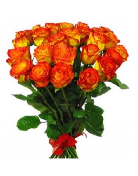 Bouquet of orange roses Flame