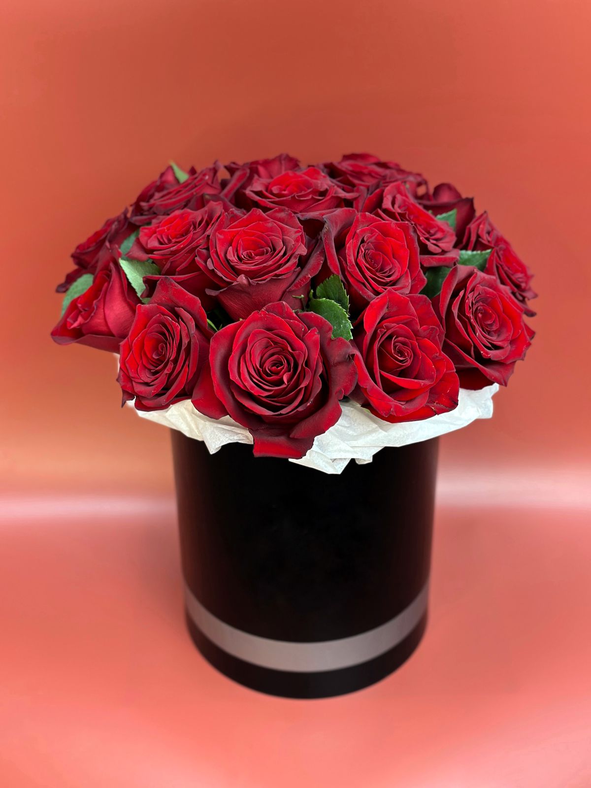 Bouquet of rose box flowers delivered to Astana