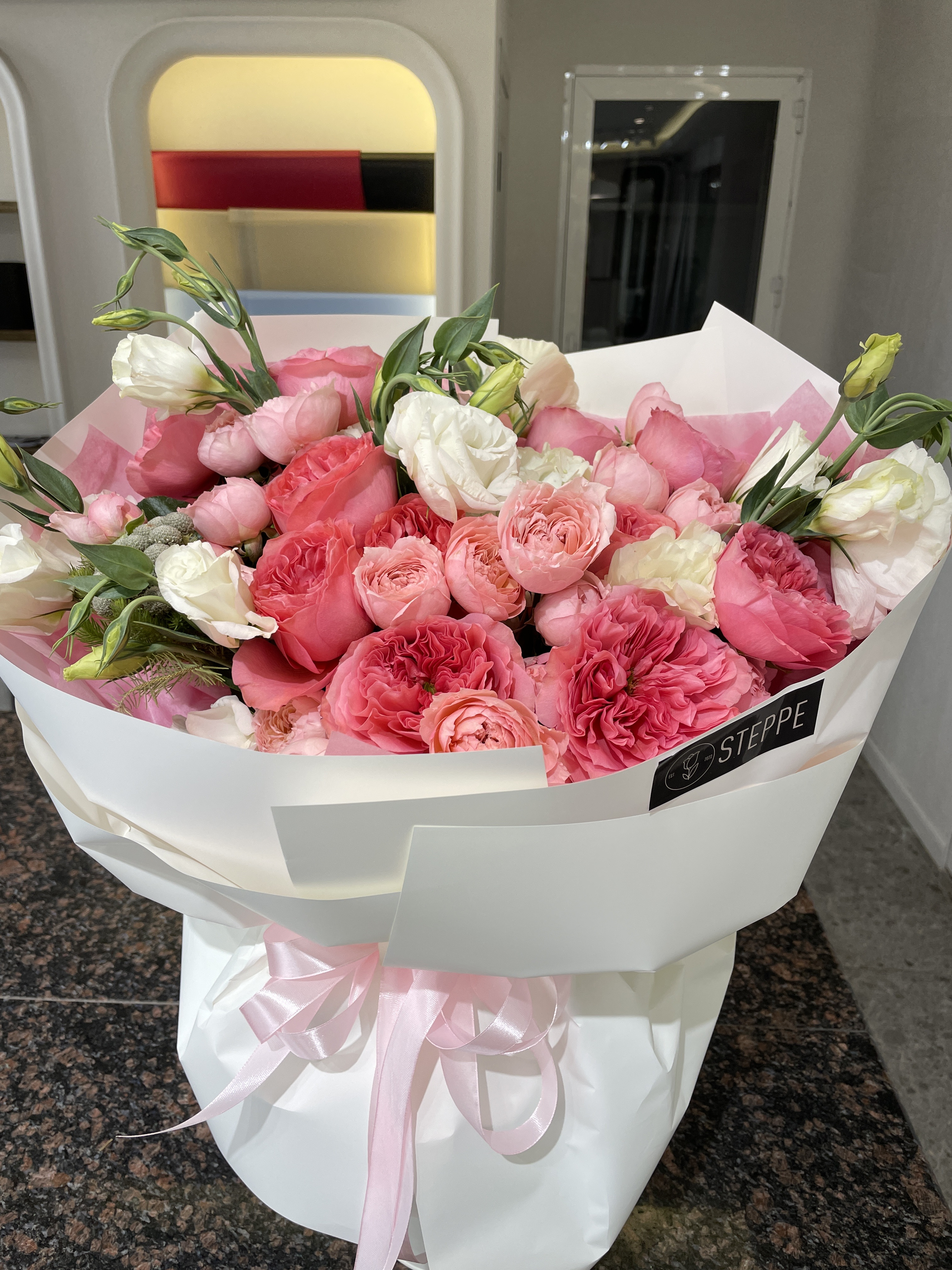 Bouquet of Assembled bouquet flowers delivered to Shymkent