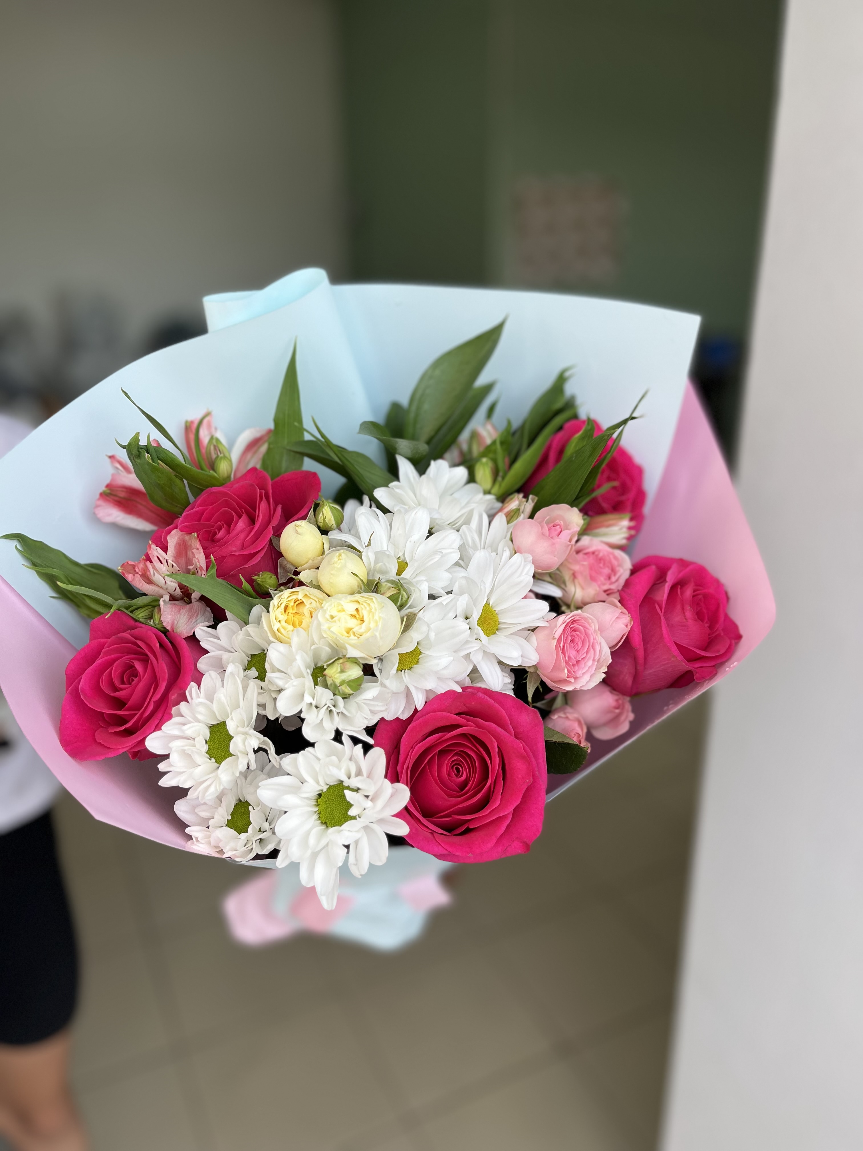 Bouquet of Eurobouquet flowers delivered to Kostanay.