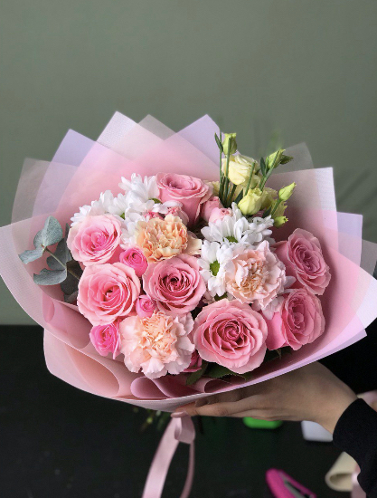 Mixed bouquet of flowers Mint size M