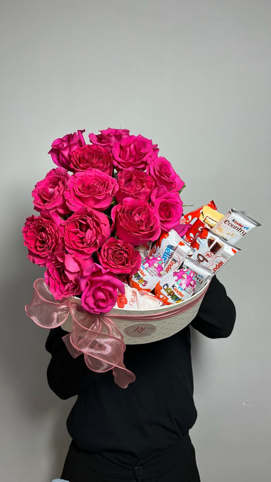 Bouquet of sweets in the heart flowers delivered to Ust-Kamenogorsk
