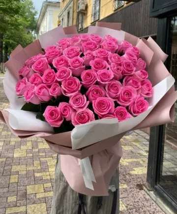 51 pink rose