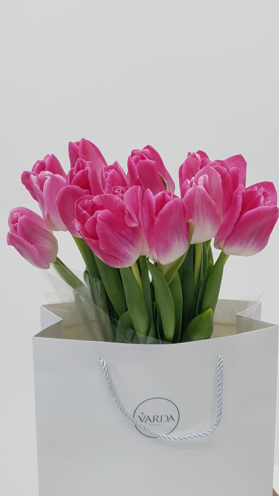 Bouquet of mono tulips 15pcs flowers delivered to Astana