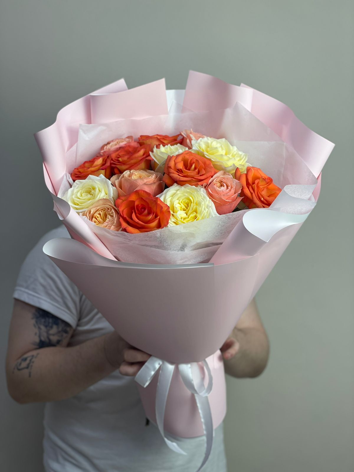 Bouquet of Mix of roses flowers delivered to Astana
