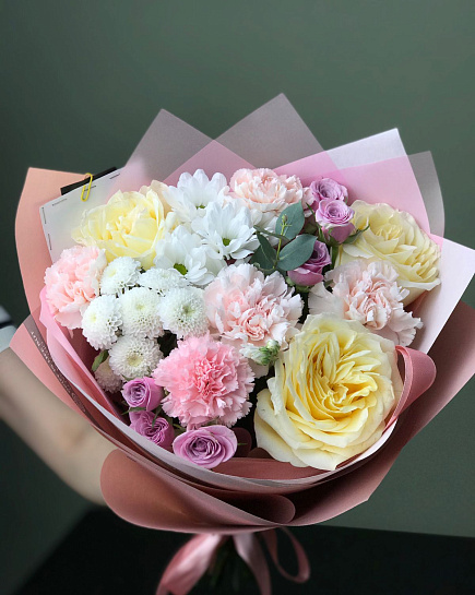 Bouquet of farewell call flowers delivered to Astana