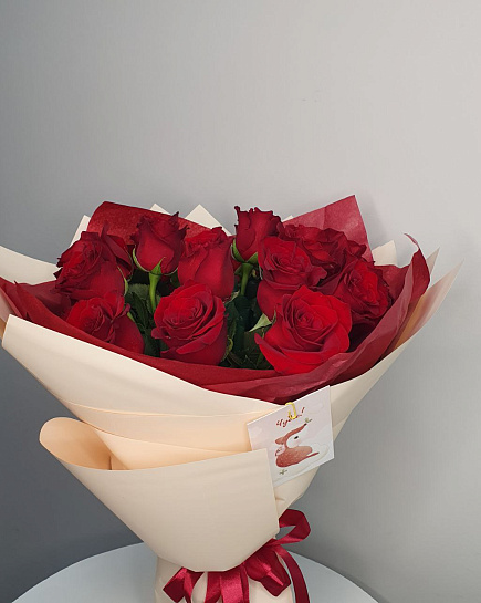 Bouquet of Bouquet of red roses flowers delivered to Astana