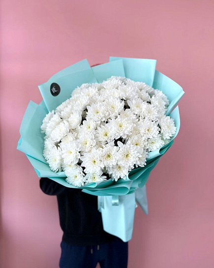 Bouquet of Mono bouquet of chrysanthemums flowers delivered to Shymkent