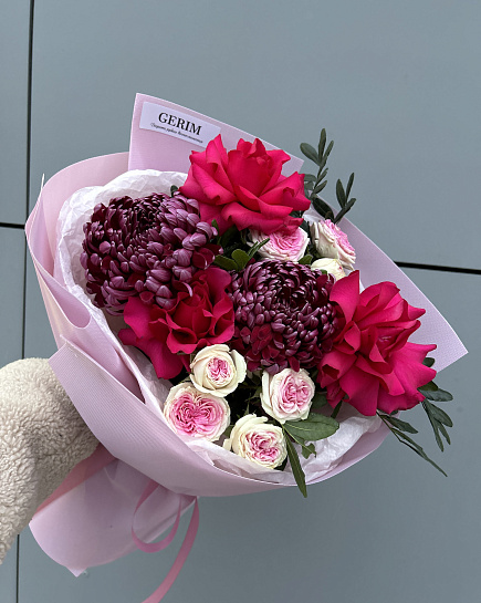 Assembled bouquet with delivery to Astana