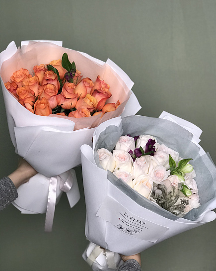 Bouquet of Mono bouquet of roses flowers delivered to Atyrau