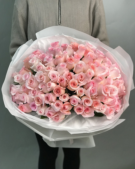 101 Roses (color to the florist's taste) with delivery to Astana