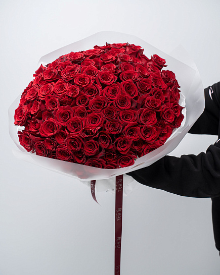 Букет из 101 розы с доставкой по Алматы