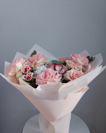 Assembled bouquet with delivery to Astana