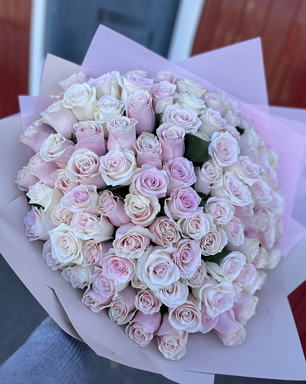 Bouquet of 101 rose flowers delivered to Rudniy