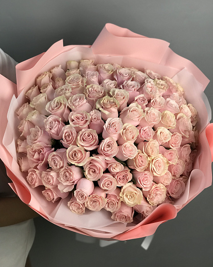 101 Roses (color to the florist's taste) with delivery to Astana